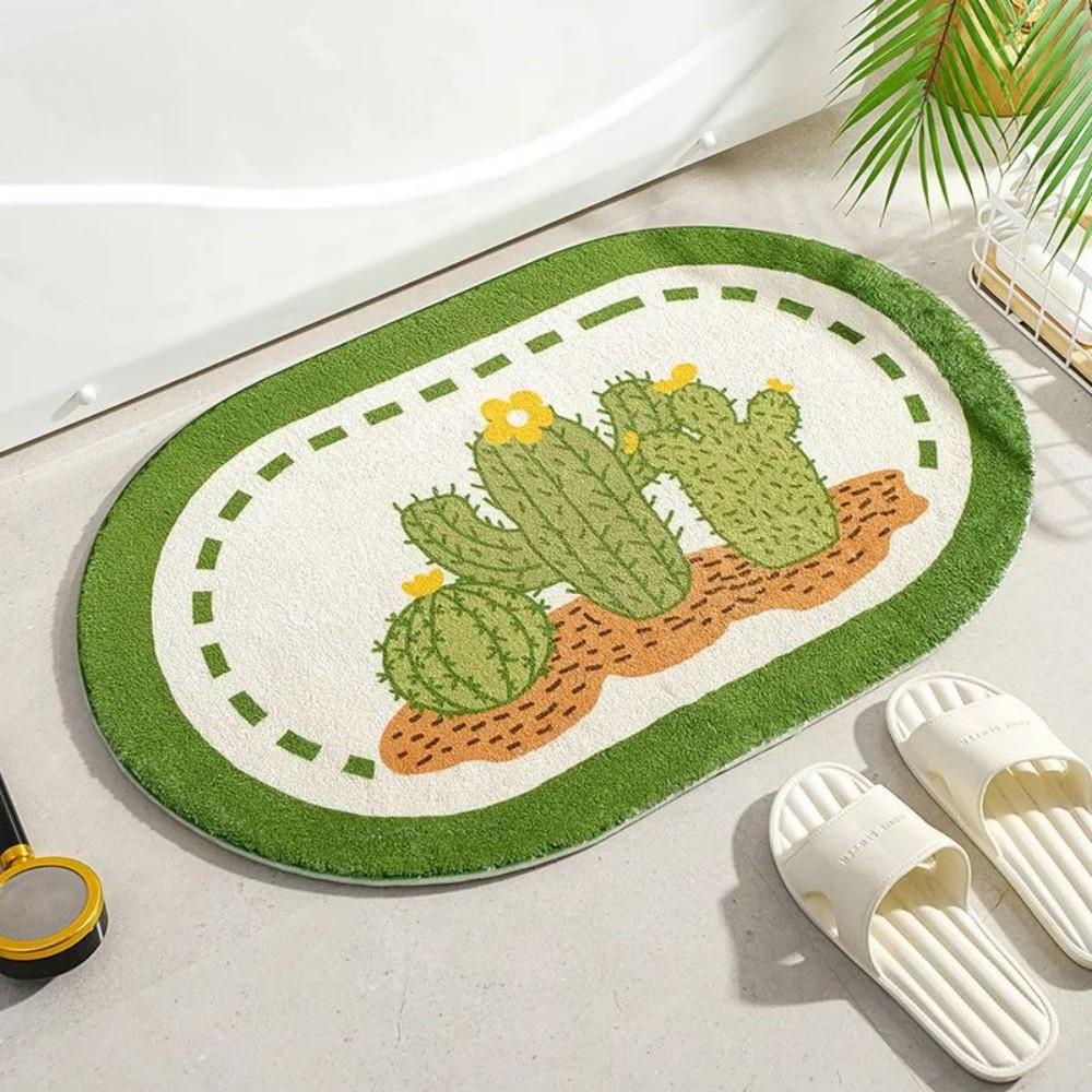 Fresh Flower Carpet Soft Anti Slip Water Absorbing Floor Mat Home Entrance Bathroom Bedroom Living Room Carpet