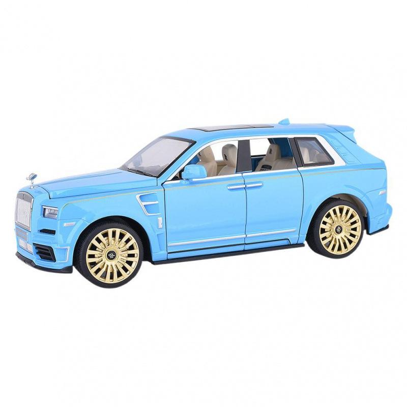 1/24 Rolls Royce Cullinan Black Badge Alloy Model Car Toy Diecasts Metal Casting Sound and Light Car Toys Vehicle
