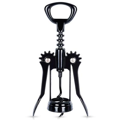 Black Metal Corkscrew Wine Bottle Opener Traditional