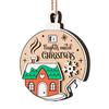 Xmas Countdown Sign Wooden Days Until Christmas Ornament Rustic Hanging Advent Calendar for Mantel Christmas Tree Decoration