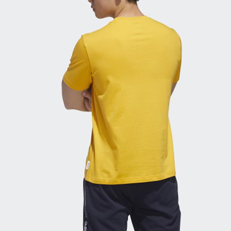 Adidas Neo Minions Co-branded Sports Straight Cut T-Shirt Men Tops Yellow GL7218