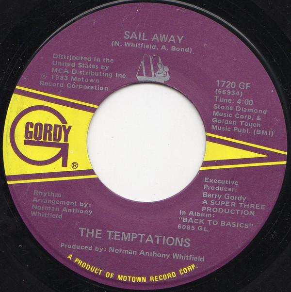 

7inch Record TEMPTATIONS - Sail Away / Isn t The Night Fantast 1720GF GORDY 1983 US Soul/Funk Used