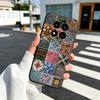 Italian Sicilian Style Floral Pattern Soft Phone Case for Xiaomi Redmi Note 12 13 14 15 Pro Plus 11 12S 11S 11T 10 4G Black Cove