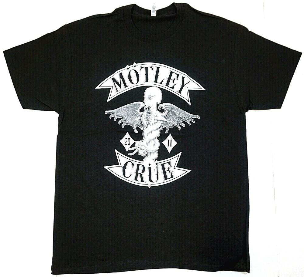 MOTLEY CRUE T-shirt Classic Rock Heavy Metal Tee Men s Black New Unisex T-Shirt M