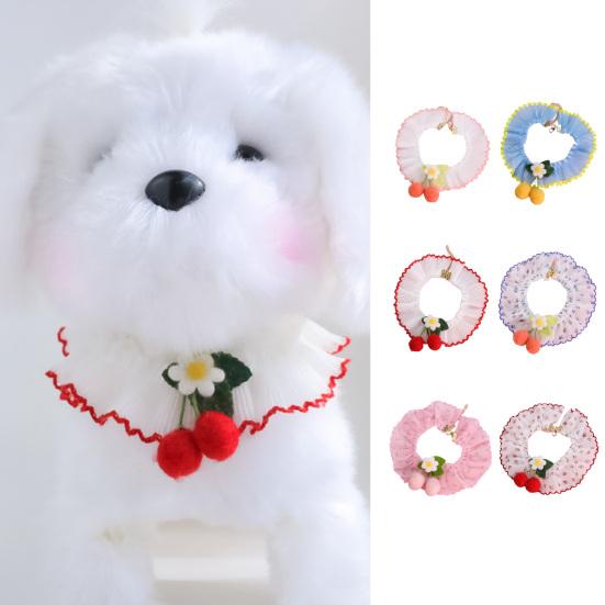

Pet Collar Adjustable Wear Resistant Lobster Clasp Design Friendly to Skin Bright Color XS красный