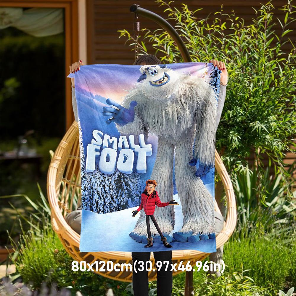 

1pc small footOutdoor Flannel Blanket Soft Plush Decor for Picnics, camping,Bedroom, Playroom, or Lunch Breakn1143A 80x120cm(31x47inch)
