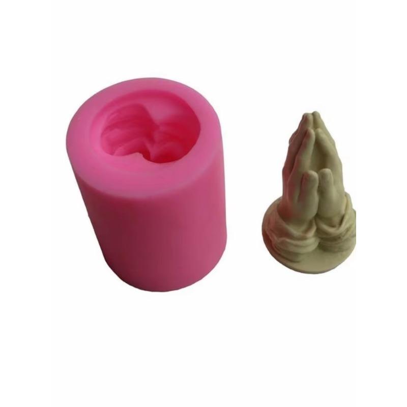 Hands Together To Pray for Blessings Silicone Wax Model Three Dimensional Palm Bid Farewell To DIY Epoxy Gypsum Decorative Mold