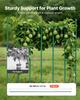 Garden Stakes, 25 Pack, 2100 Mm, Plastic Coated Metal Tomato Stakes, Garden Sticks for Plants Support, with Pointed End and Non-Slip Bumps for Growing