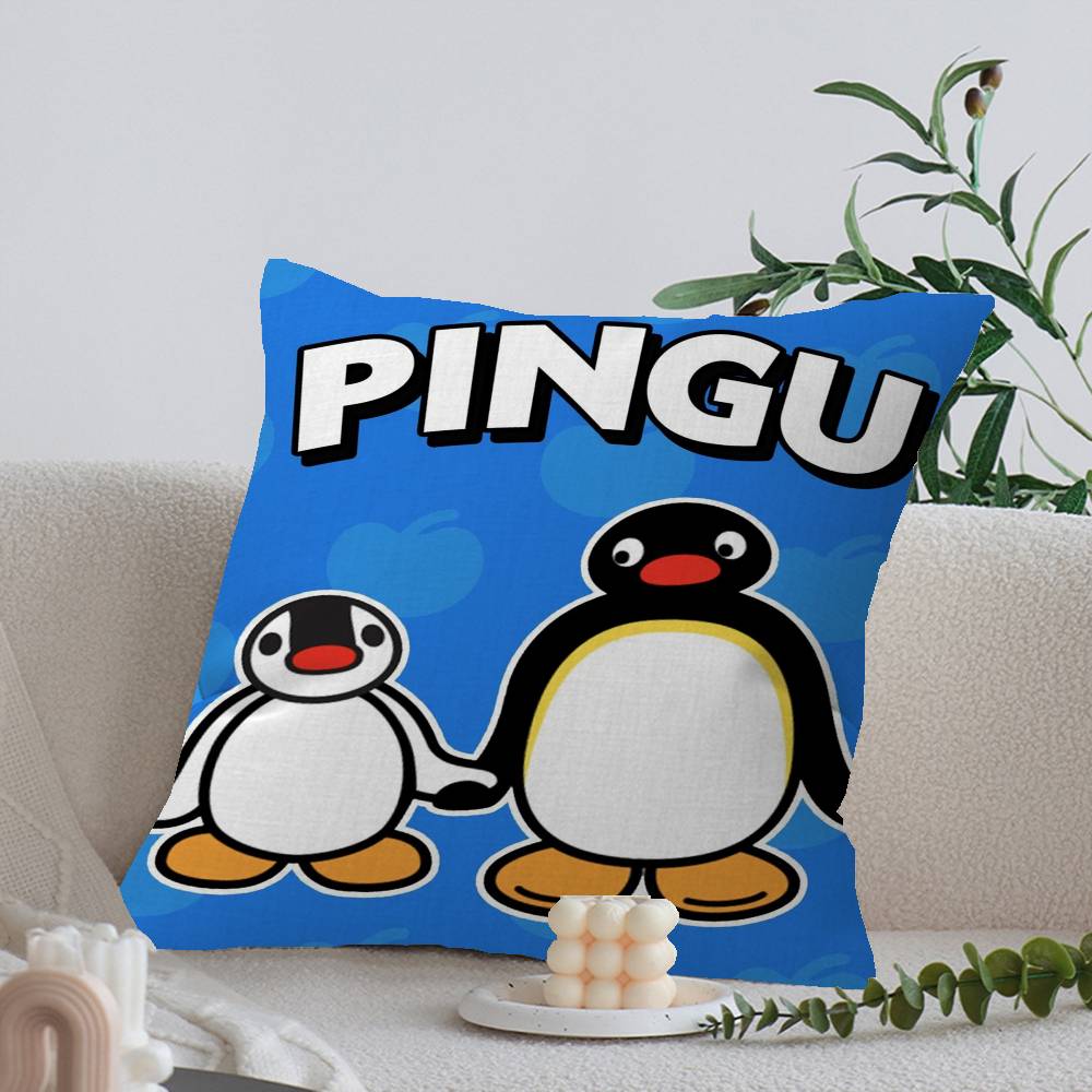 Cartoon Cute PPingu PPenguin Cm Cushion Cover Pillow Cover Decor Pillowcase Home Pillowcase for Couch Pillow