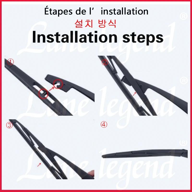 For Opel Astra G Liftback 1998 - 2004 Wiper 16" Rear Wiper Blade Windshield Windscreen Clean Tailgate Window Rain Brush