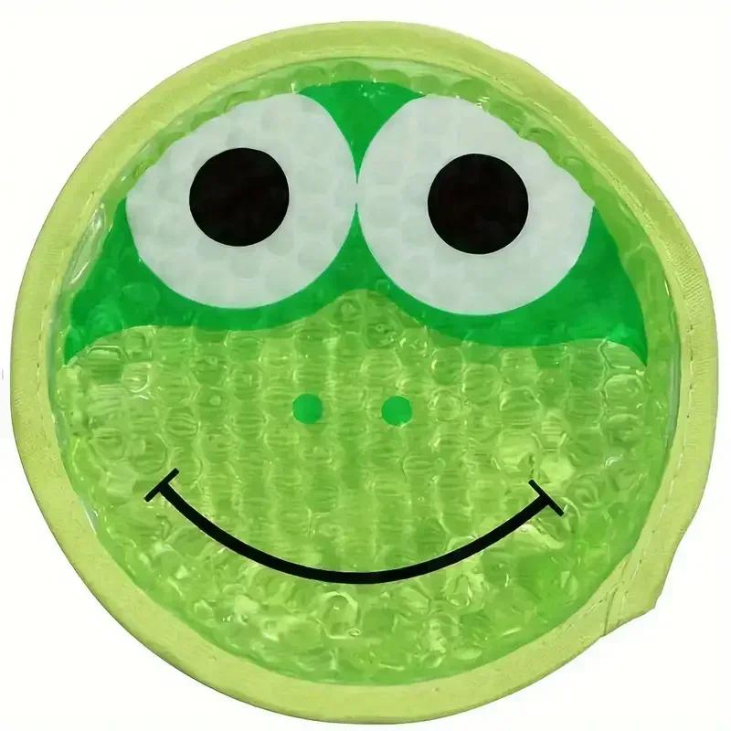 Reusable Round Gel Beads Ice Pack with Cloth Backing Hot & Cold Therapy for Breastfeed Injury Headache,Tired Eyes,Wisdom Teeth