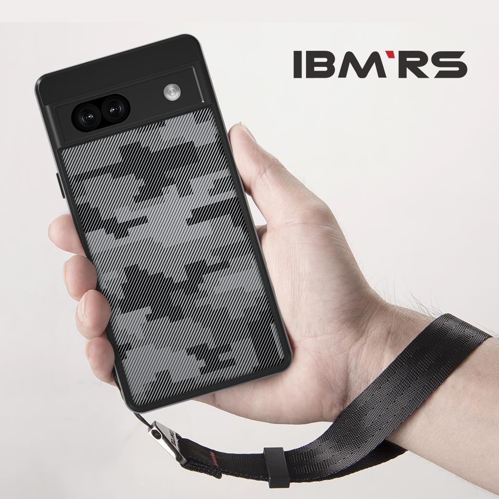 (Comes with wrist strap)for Google Pixel 7a Case ,Camouflage PC Hard Back Soft edges Airbag Shockproof Transparent business Back Cover Phone Case