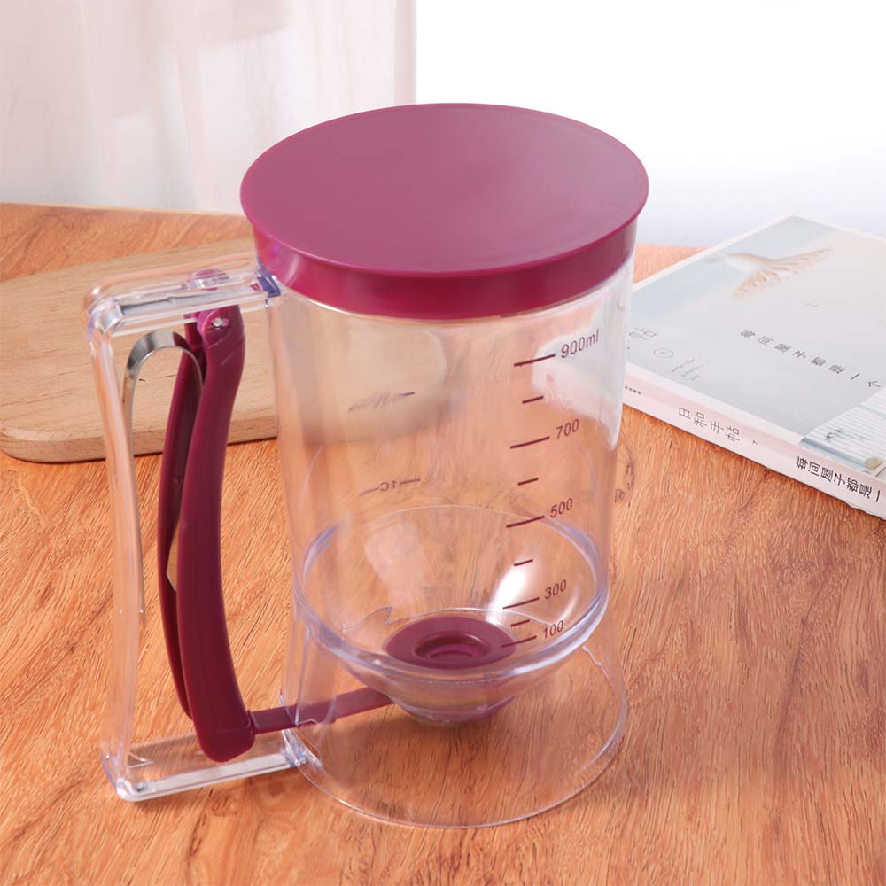 Plastic Crepes Batter Separator Hand-Held Batter Funnel BPA Free Pancake Batter Dispenser  Muffin