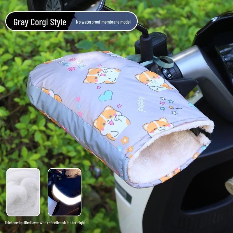 Women's Winter Electric Vehicle Windproof Gloves for Motorcycles & Scooters