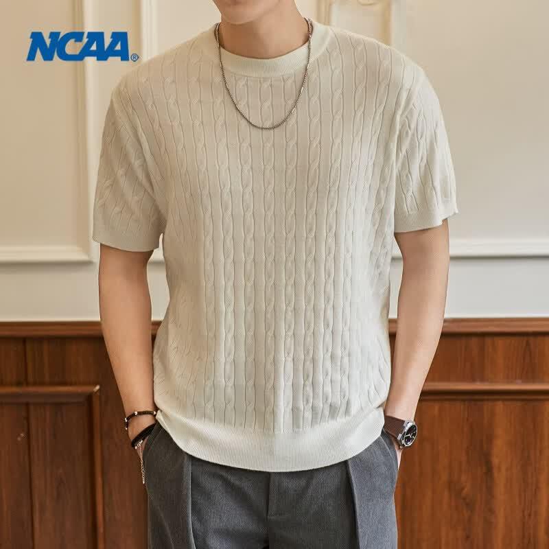 

NCAA Men s Twisted Knit Short Sleeve T-Shirt L
