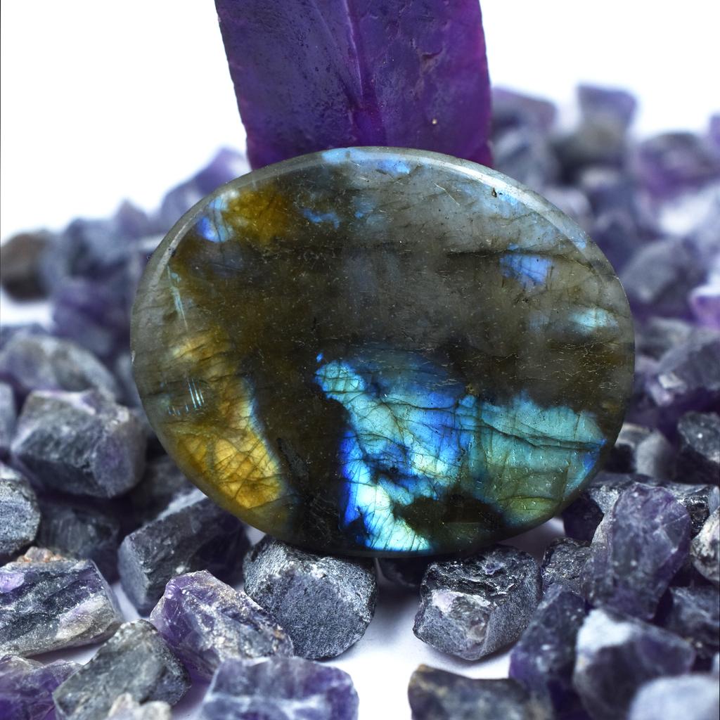 Oval Shape Labradorite 185.20 Carat Natural   Loose Gemstone