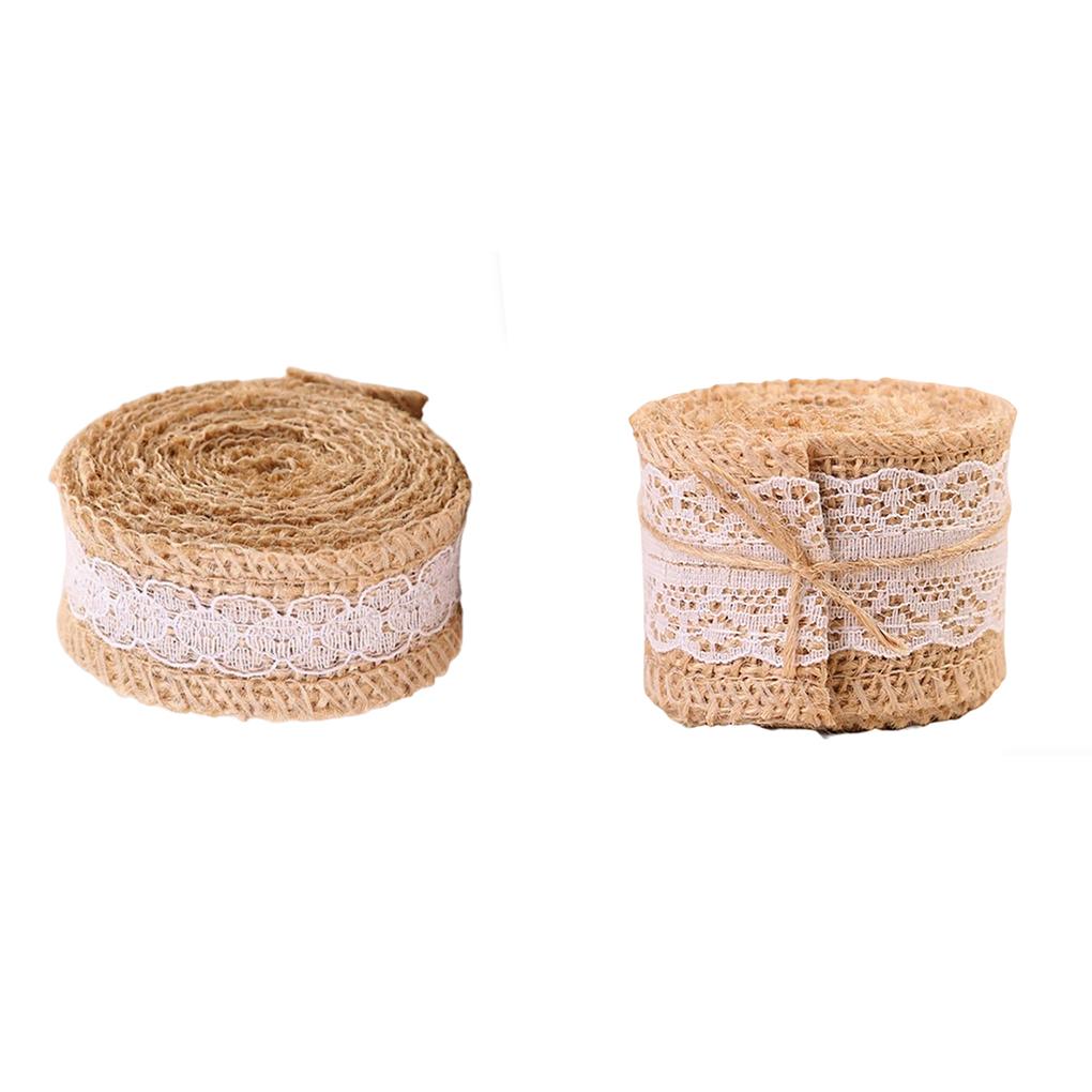 Linen Roll DIY Exquisite Hemp Rope Marriage Accessories Festival Floor Lacework Cloth Household Supply Ornament Wedding Craft