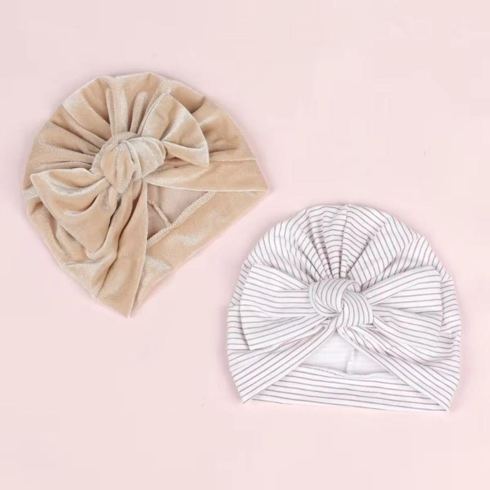 Printing Baby Turban Hat Cap 0-6 Months Beanie Bonnet Cute Toddlers Hats