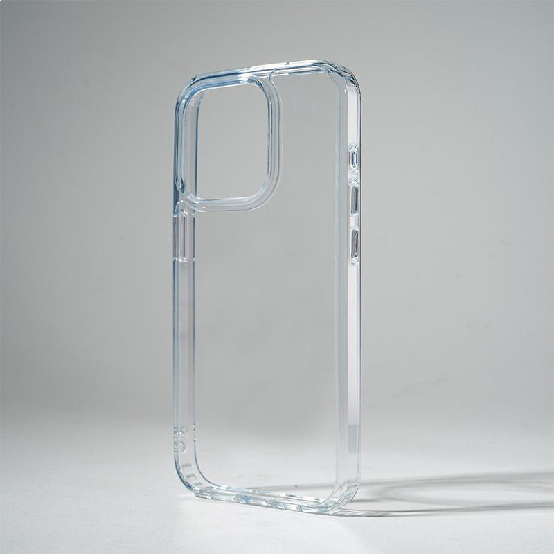 Apple 17 ProMax Transparent Black Phone Case with Anti-Yellowing Magnetic Buckle, 17Air Compatible Apple 13