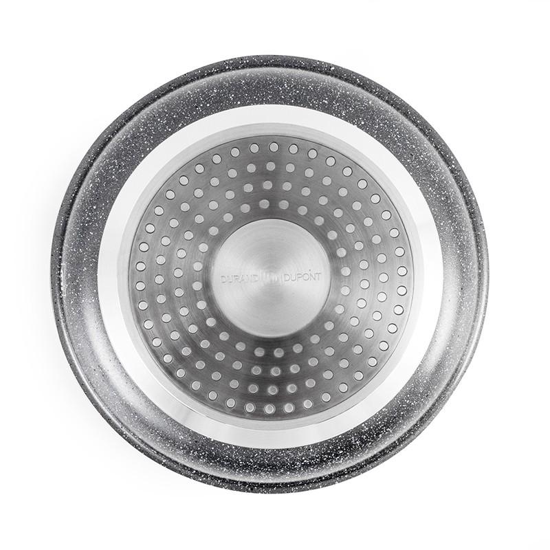 Алюминиевая сковорода с антипригарным покрытием 20см Tfi Genesis Grey Durand Dupont