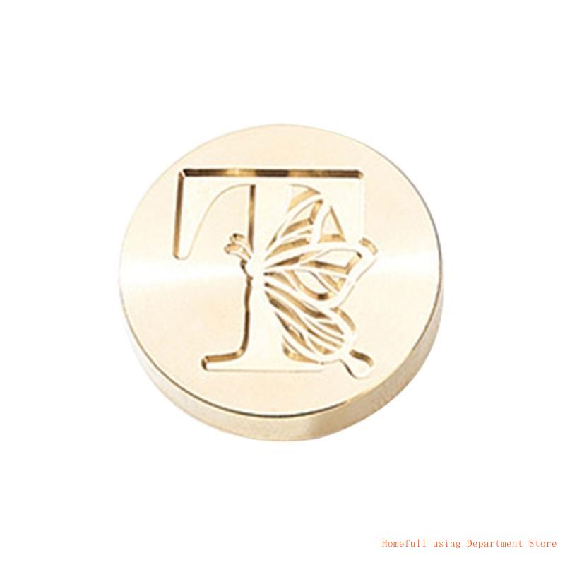 Butterfly Letter Pattern Wax Stamp Head, Sealing Wax Stamp Head Replacement