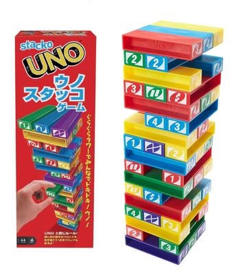 Mattel Game UNO Uno Stucco Balance Game Party Game for Players Ages 7 and Up 43535 2-10