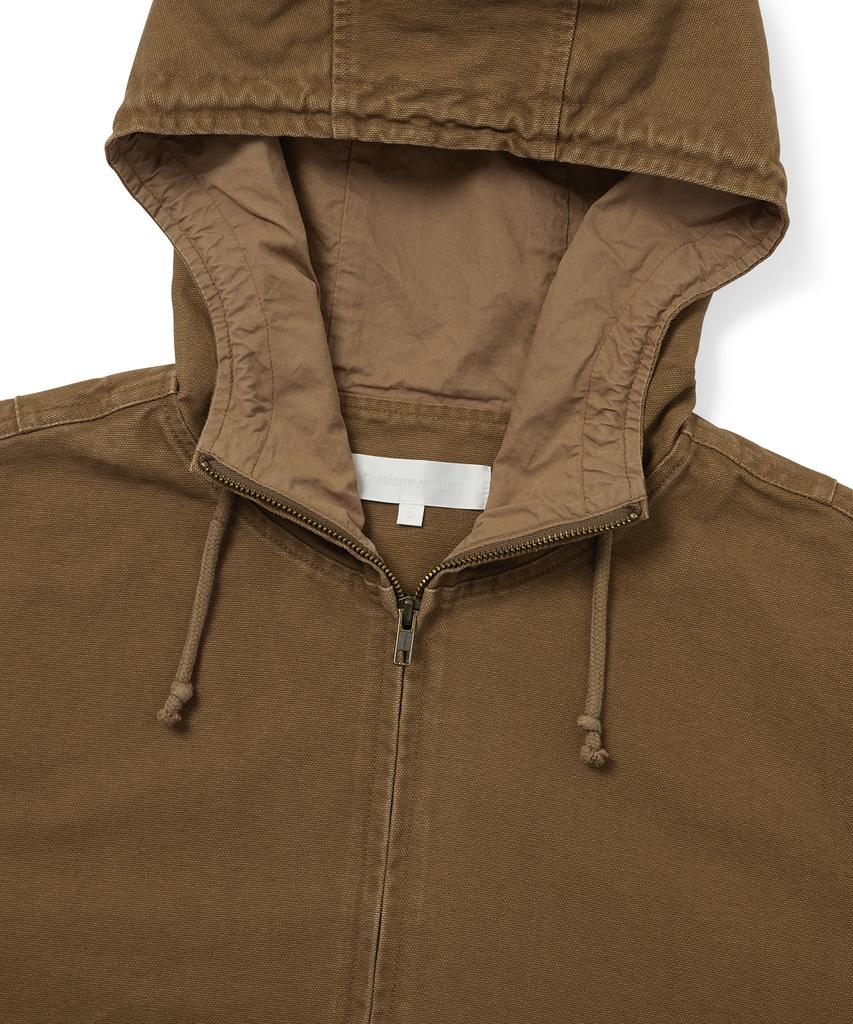 THISISNEVERTHAT Canvas Hooded Jacket Light Brown