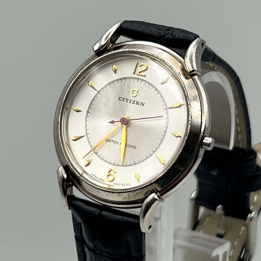 

[USED]Working Citizen Center Second Quartz Watch with Red Second Hand A52 [Rare, Condition]