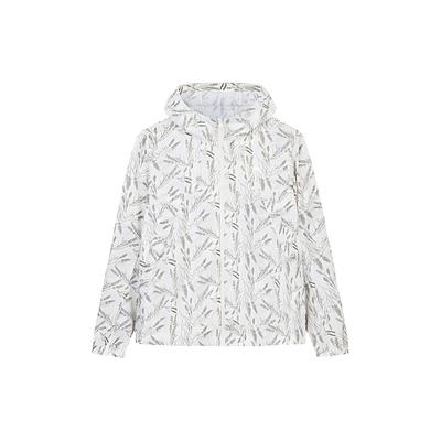 Outdoor Series Full Print Zipper Hooded Breathable Lightweight Long Sleeve Sun Protection Jacket Women Jackets Lotus-White 162426605-3