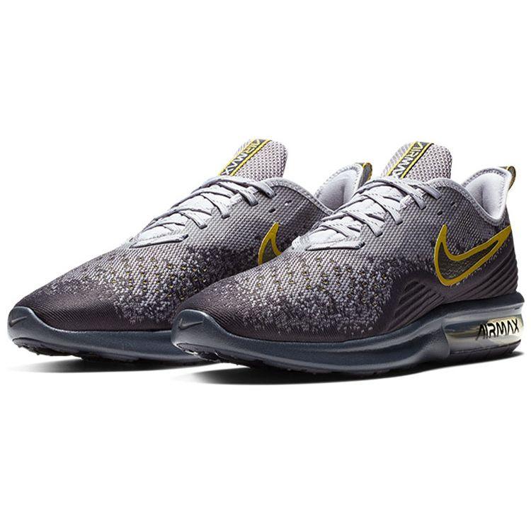 Nike Air Max Sequent 4 Gridiron Men Sneakers Grey Metallic-Pewter AO4485-003