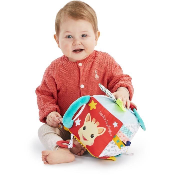 Cube sensoriel VULLI 9 activités - Tissu - Crochet de fixation universel