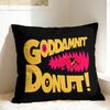 Donut Cat Dungeon Crawler Carl Pillow Cover Funny Pillow Case For Wedding Party Home Decor Design Cushion Cover Birthday Gift