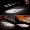 2pcs LED Welcome Lights Car Ambient Accessories Door Rearview Mirror Angel Wing Auto Carpet Lamp Dual Controller Atmosphere Lamp