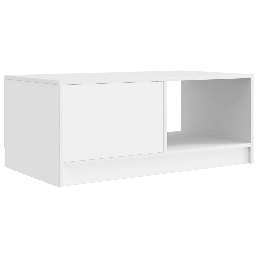 White Coffee Table 90 x 50 x 37 cm Particleboard