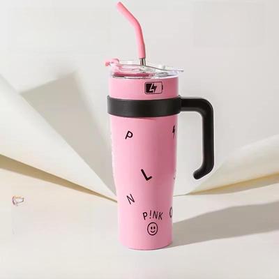 Tazza Termica Gigante Portatile da 40oz - Tazza da Ghiaccio da Auto ad Alta Capacità con Cannuccia