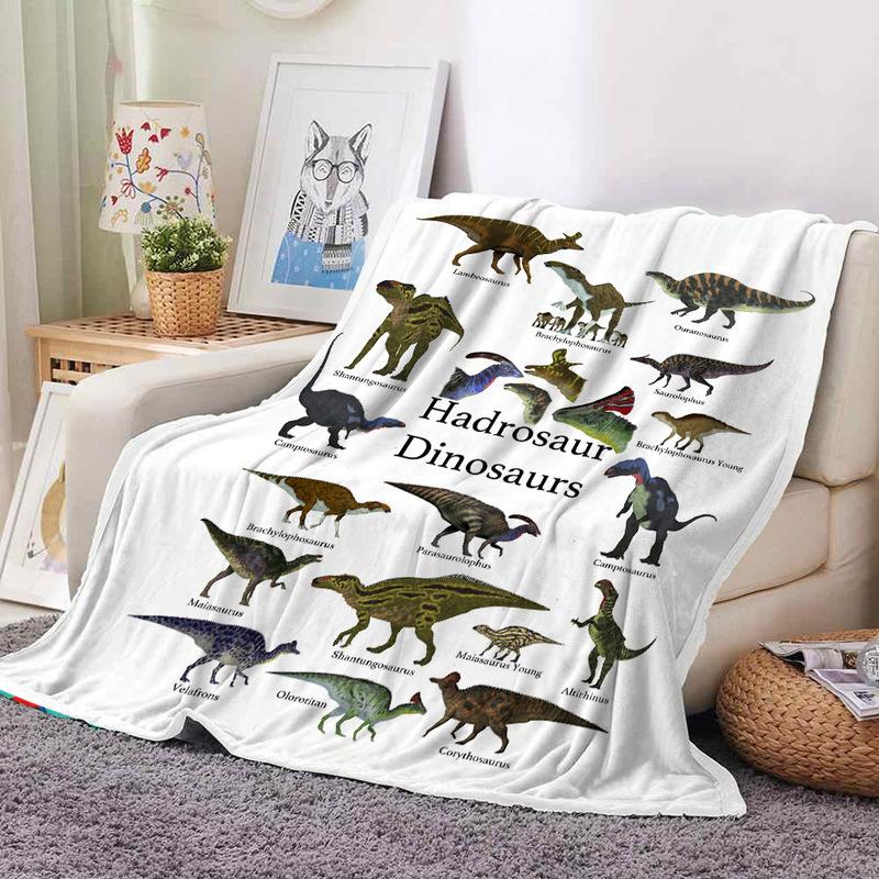 Park Dinosaur Jurassic Blanket Flannel Winter Bed Sofa Blanket Room Decoration
