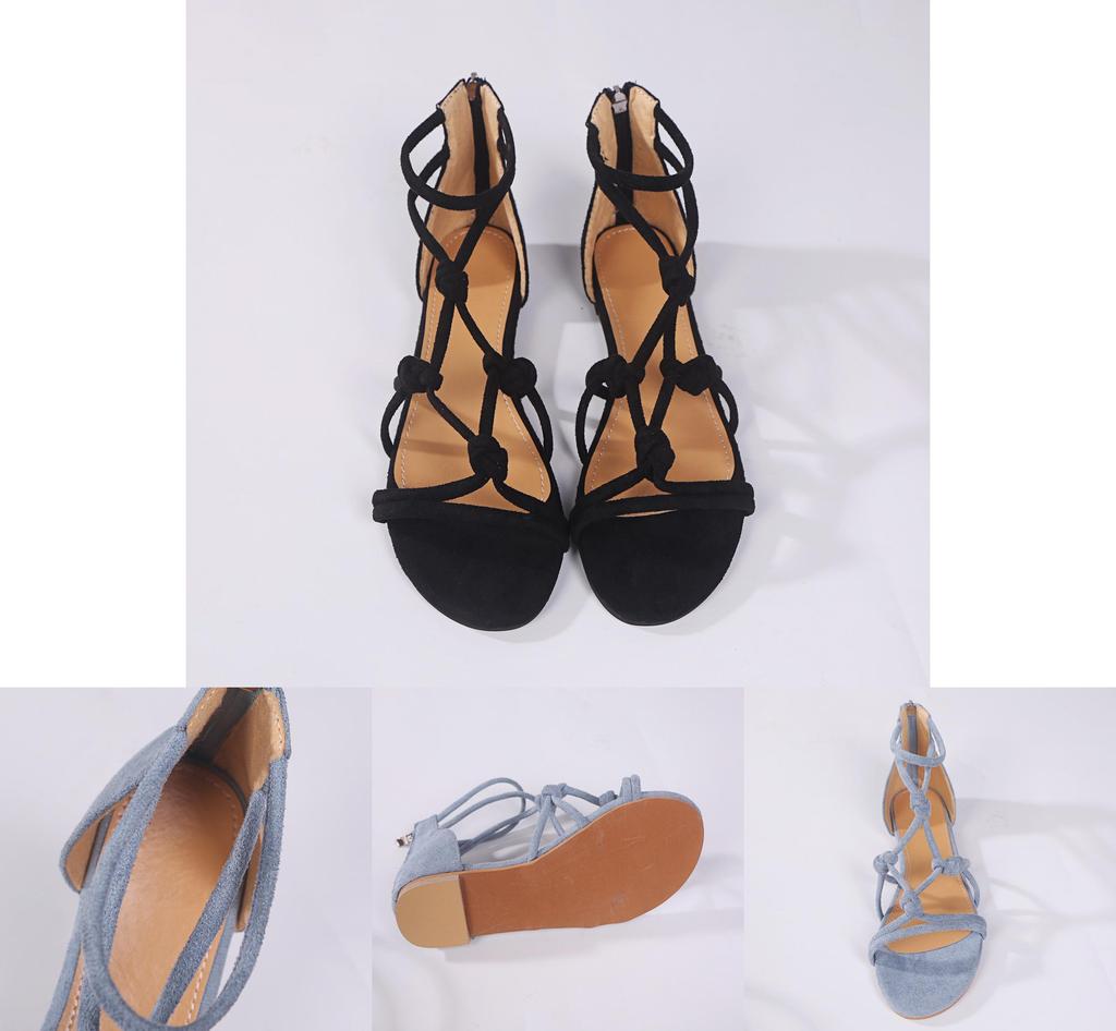 Luxurious Ladies Women Sandals Fashion Casual Shoes Slippers Flat Retro New Large Size