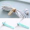 Silicone Data Cable Organizer Headphone Cord Finishing Buckle Wrap Tie Strap