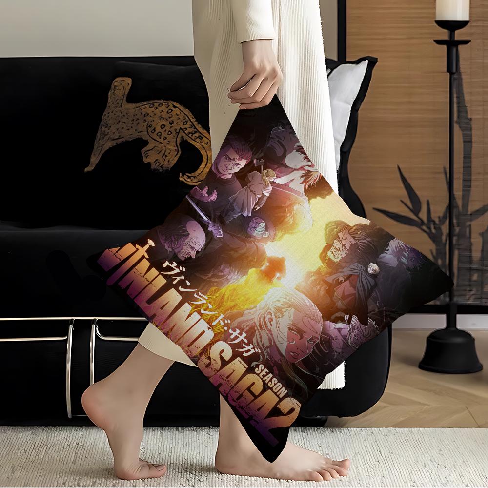 Vinland Saga Personalized Pillow Dust Cover Bedroom Kids Party Decoration Pillowcase Birthday Children Gift
