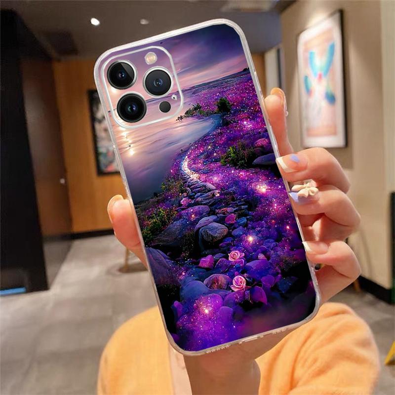 Phone Case For iphone 17ProMax Air 16 15 14 13 Pro Max 15 16 Pro 15Plus Beautiful Scenery Landscape