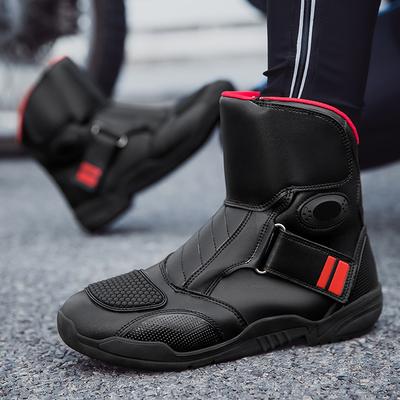 Chaussures de moto pour motards, bottes de moto imperméables quatre saisons, bottes de course, équipement de voyage moto
