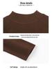 Women's Wool Blend Shirt with Half-High Collar & Long Sleeves - 2024 Autumn/Winter Style, Versatile for Layering