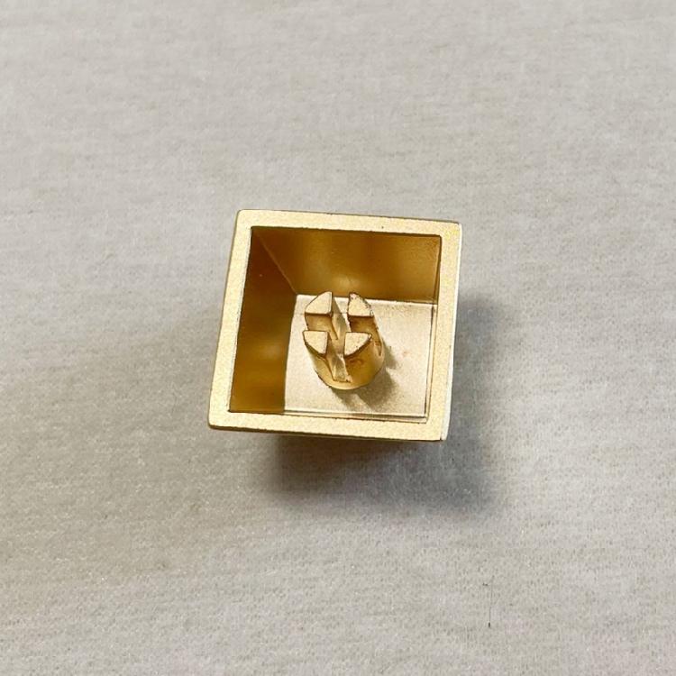 Gold Zinc Alloy Keycap for Personalizing Mechanical Keyboards For Game Player Present