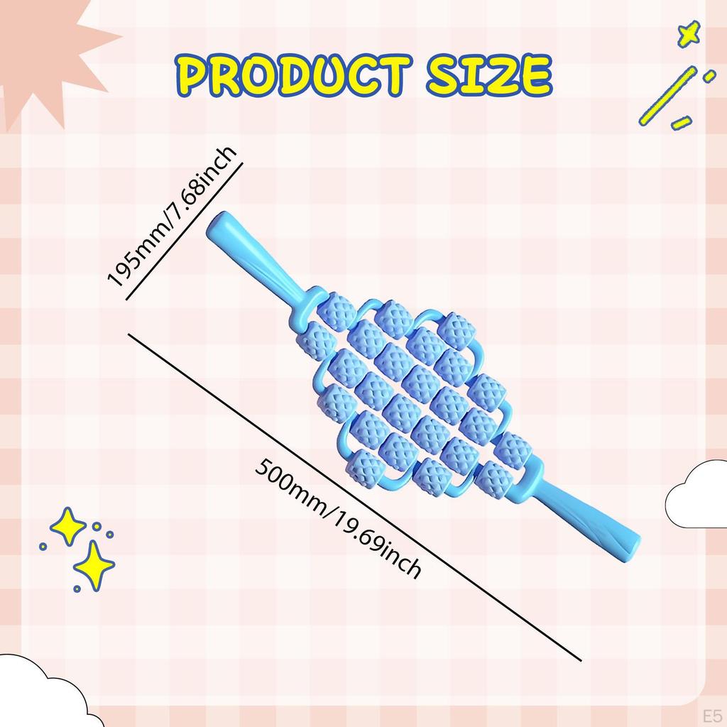 Body Massage Roller, Portable Relaxation Sticks for Back Exercise, Gym, Buttocks,