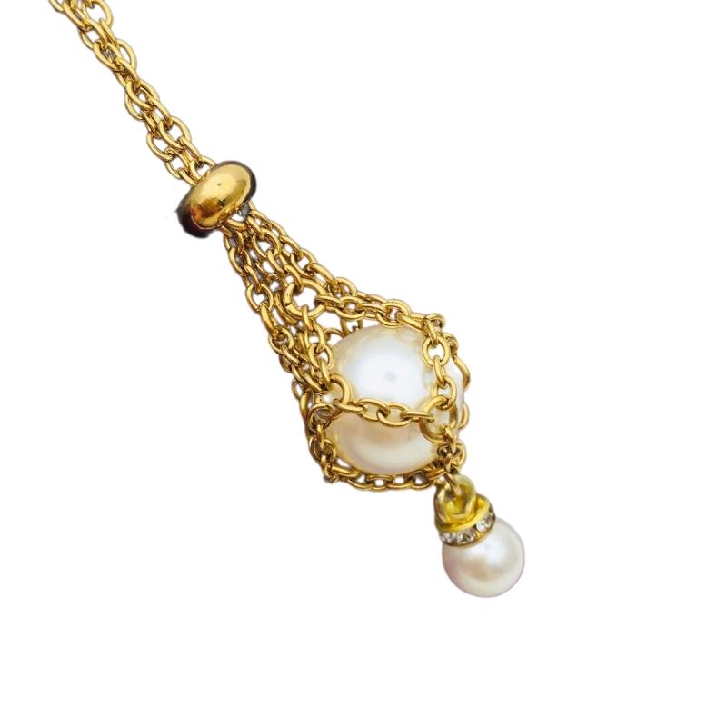 Natural Crystal Holder Necklace Colorful Stone Mesh Pocket Pendant Choker Adjustable Chain Neckchains for Women Girl