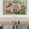 Self-adhesive Wall Stickers Couple Mice and Mushrooms for Entryway Hallway Home Decor