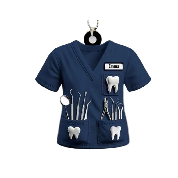 

Creative Design Acrylic Car Ornament Nurse Uniform Theme Auto Accessory Suitable for Personalizing Auto Interior Gift