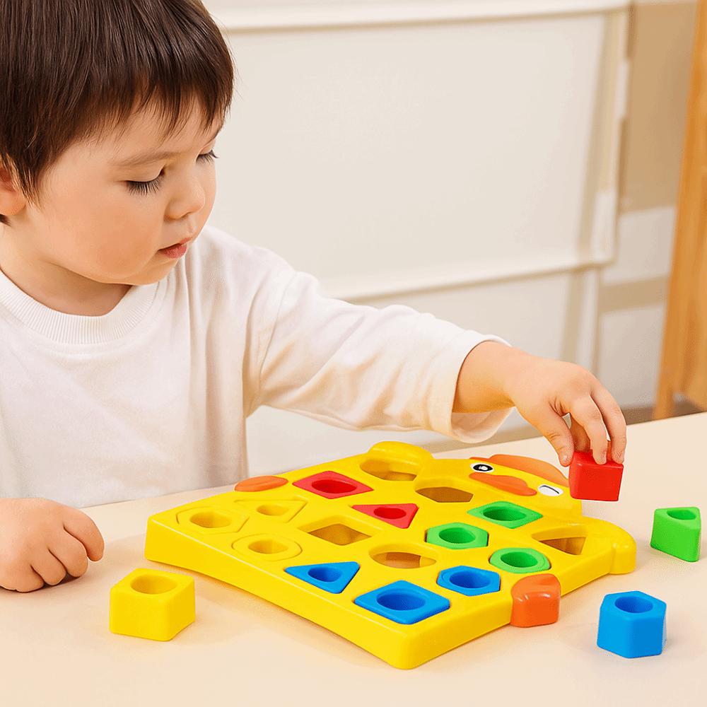 Pattern Cognitive Geometry Shape Matching Toy Montessori Color Recognition Toys  Thinking Training