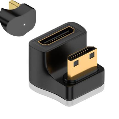 RuiMi Μίνι Προσαρμογέας HDMI Σχήμα U 8K Μίνι HDMI Αρσενικό σε Μίνι HDMI Θηλυκός Μετατροπέας 180 Μοιρών Γωνιακός με Ένδειξη LED 48Gbps Μετατροπέας για TV Box