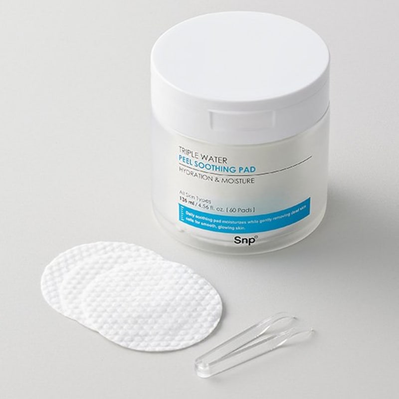 [SNP] Triple Water Peel Soothing Toner Pad 60 Sheets